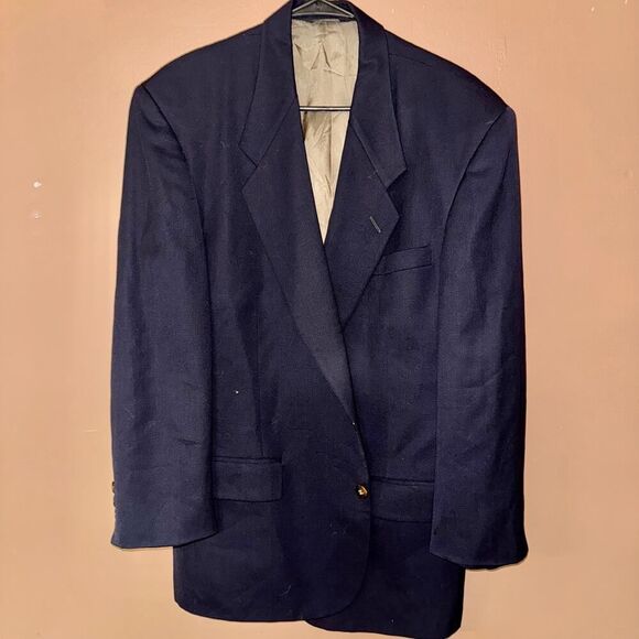 Givenchy Navy Blue Double Button Sport Blazer - Size 41R - Picture 1 of 9